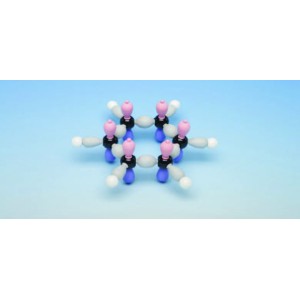 Molecular model set - benzene  c6h6, unhybridised